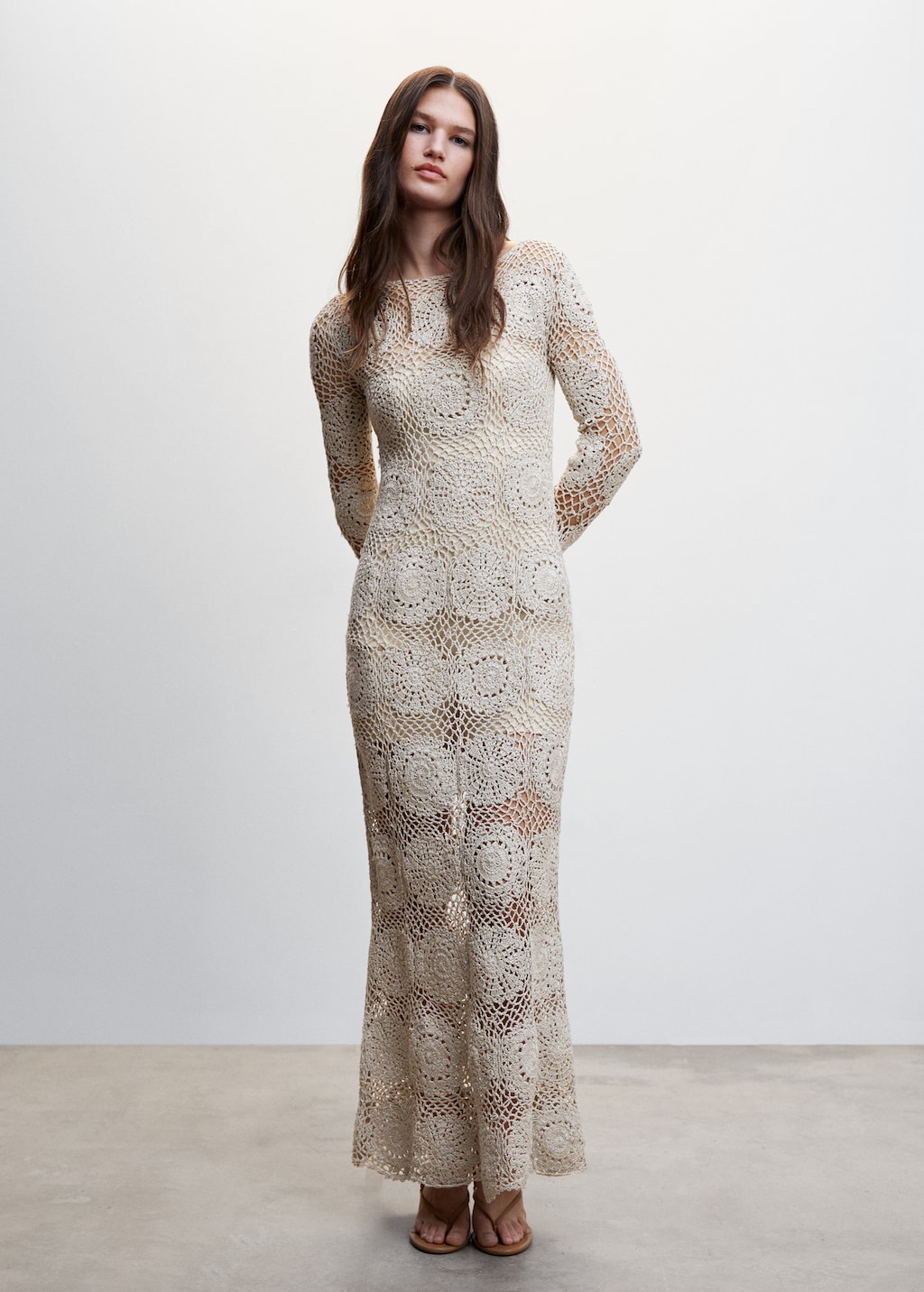 Robe longue crochet