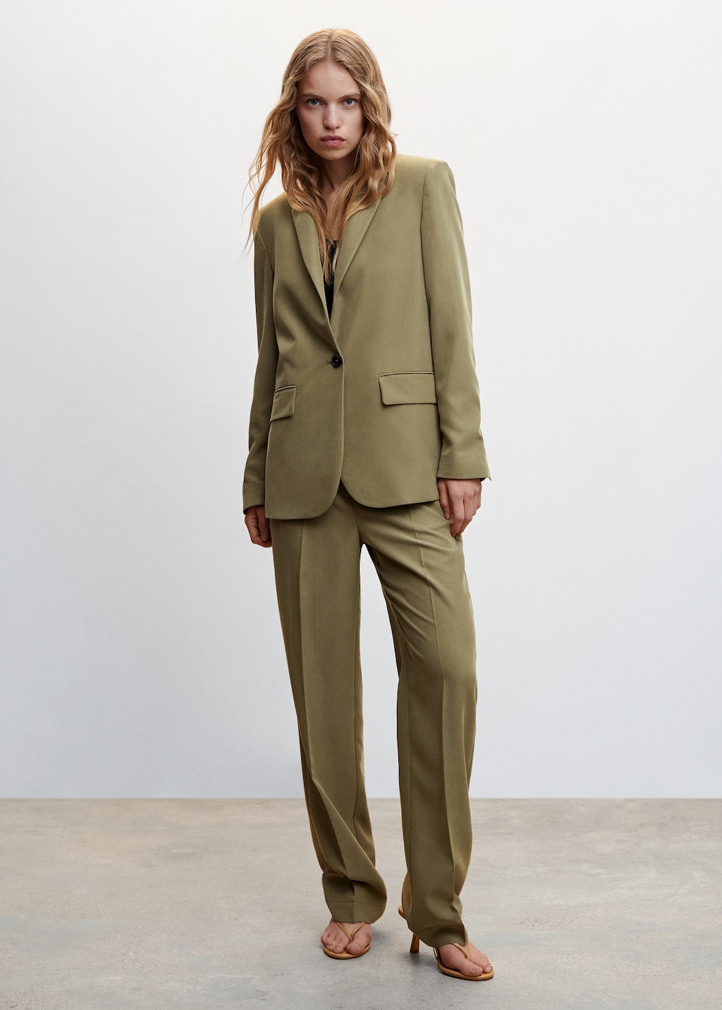 Modal-blend suit blazer - General plane