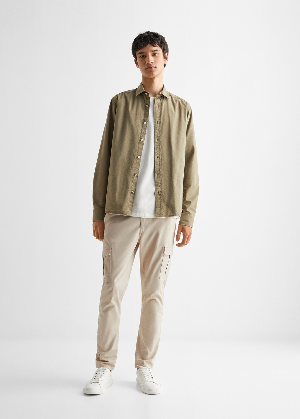 Essential cotton-blend shirt - General plane