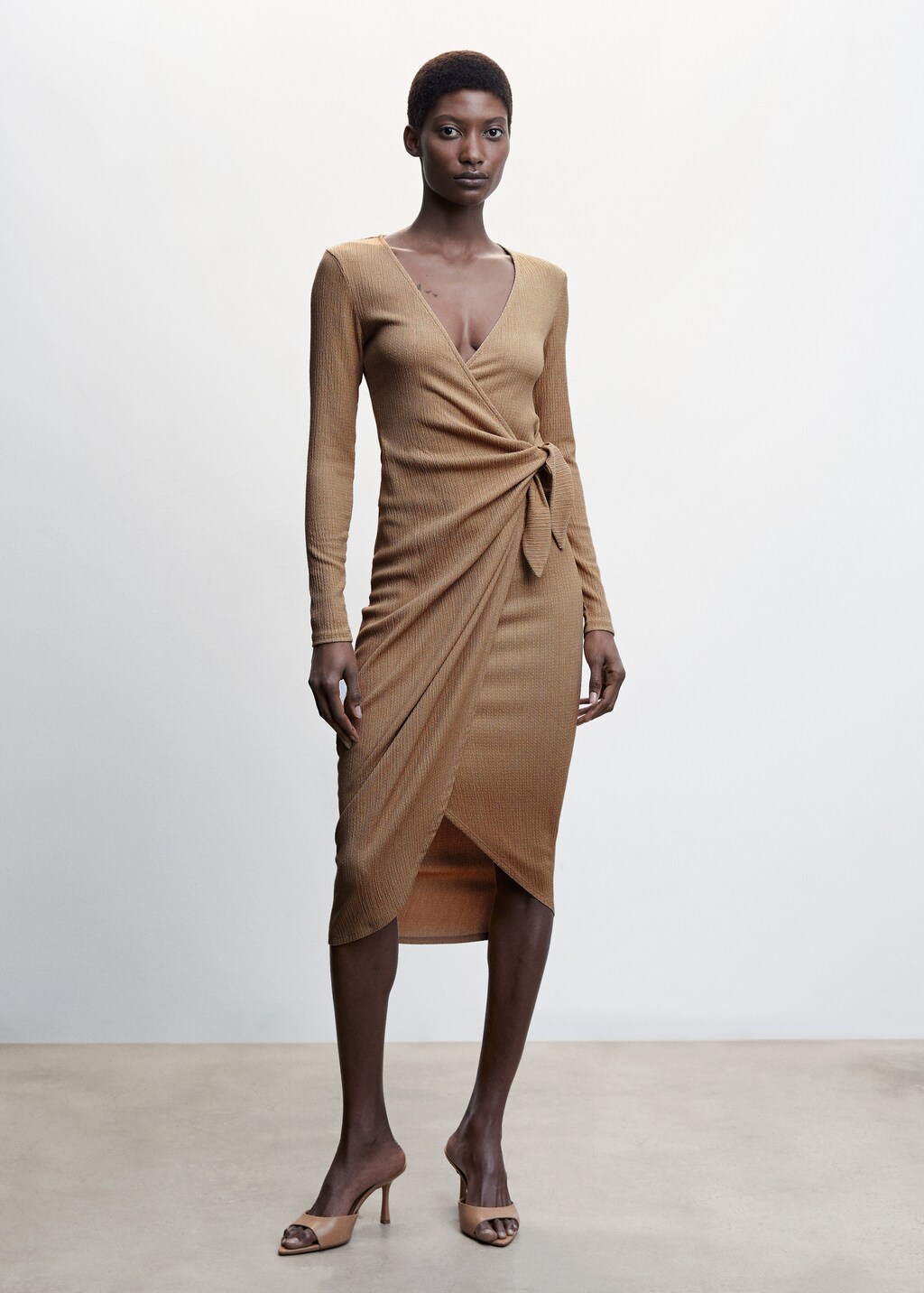 Bow wrap dress hotsell