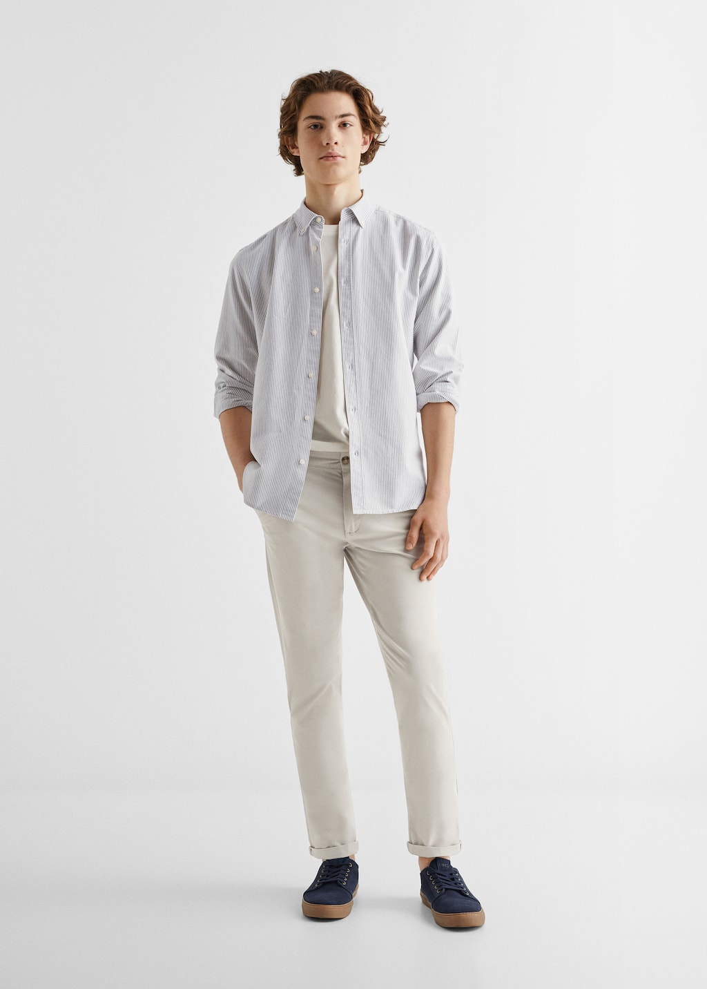 Regular fit Oxford cotton shirt - General plane