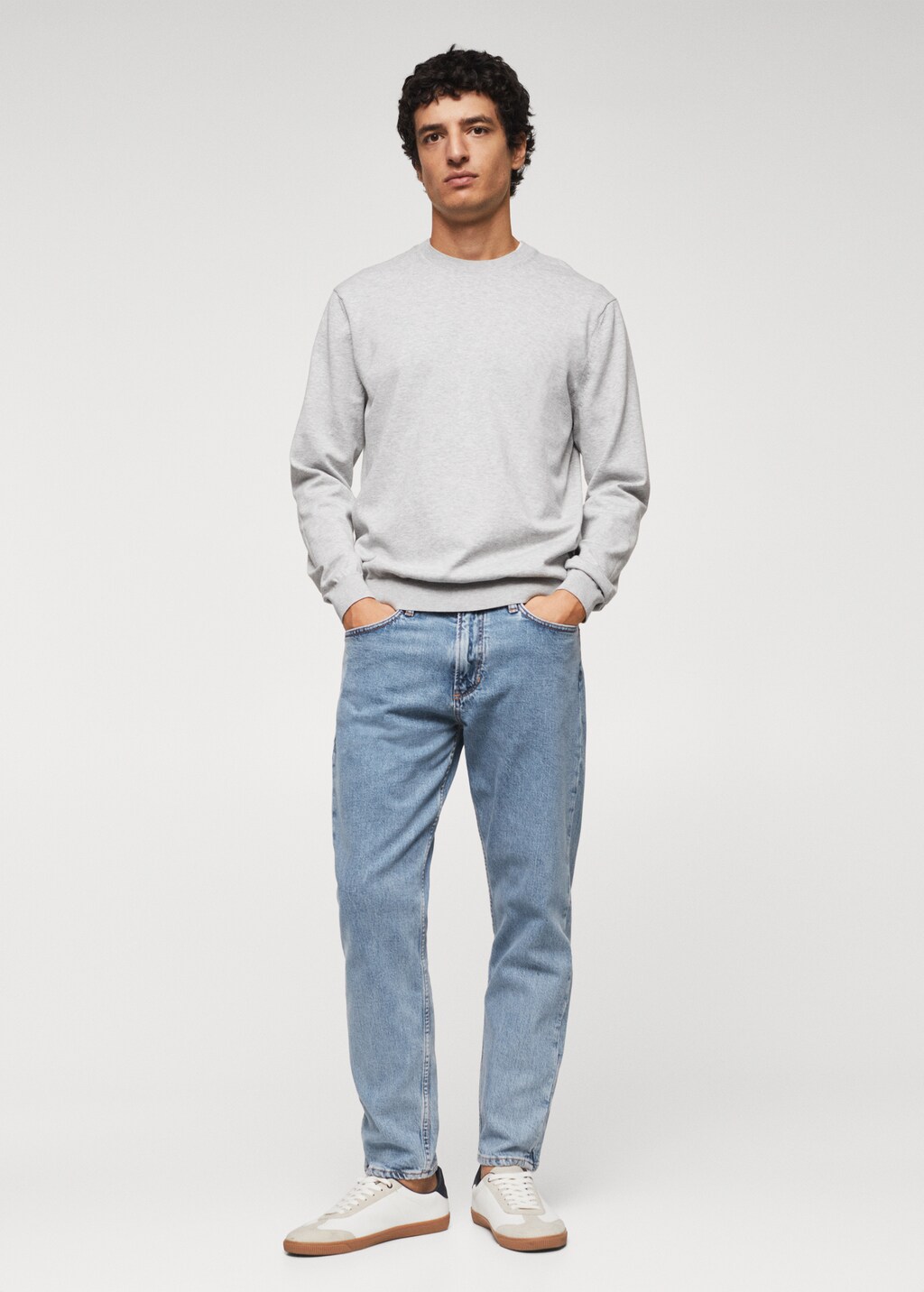 Ben tapered cropped jeans - General plane