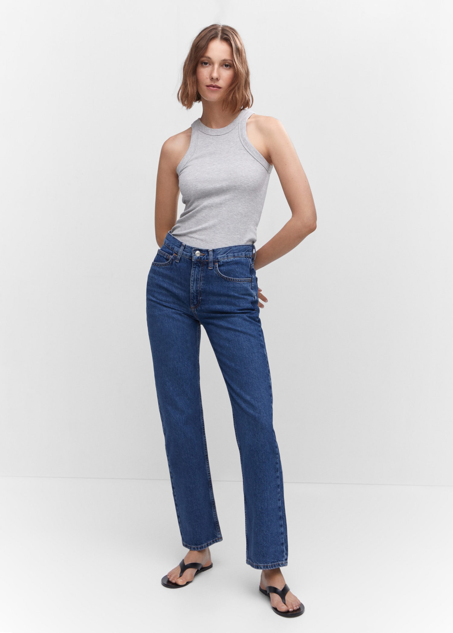 Jeans rectos de mujer - Pantalones vaqueros rectos para mujer, Nueva  colección