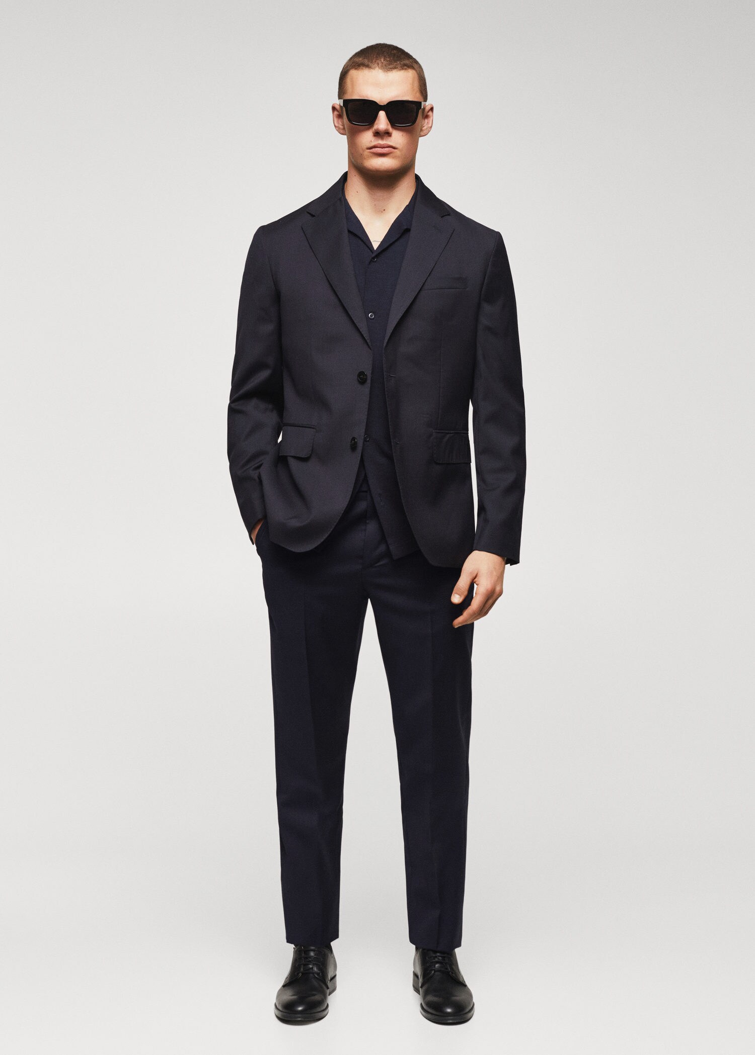Buy MANGO Man Suit Trousers in Black 2024 Online