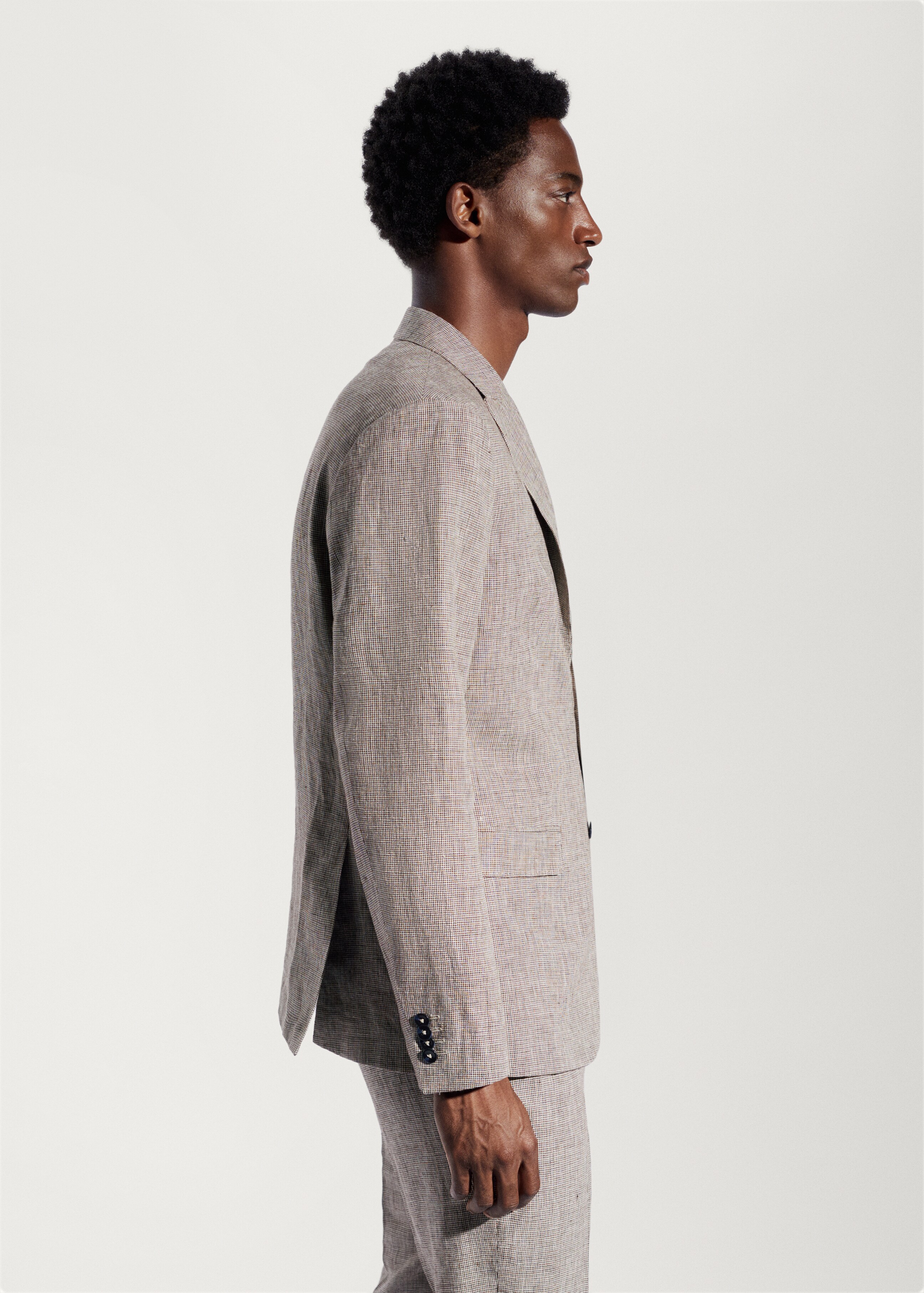100% linen suit blazer - Details of the article 4