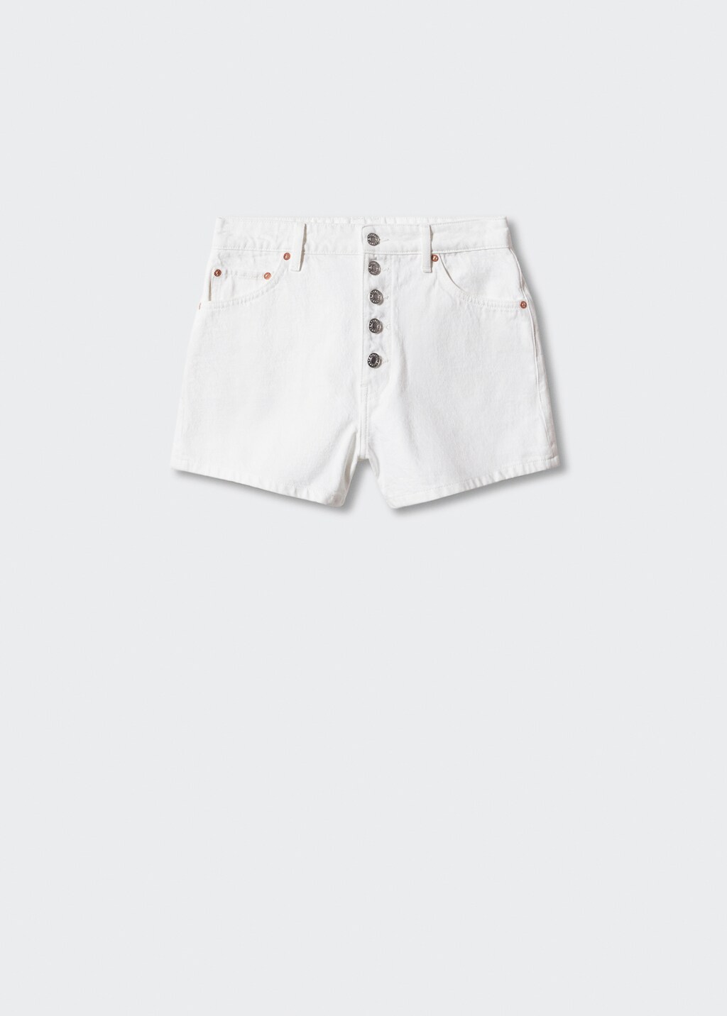 Denim shorts met knopen - Artikel zonder model