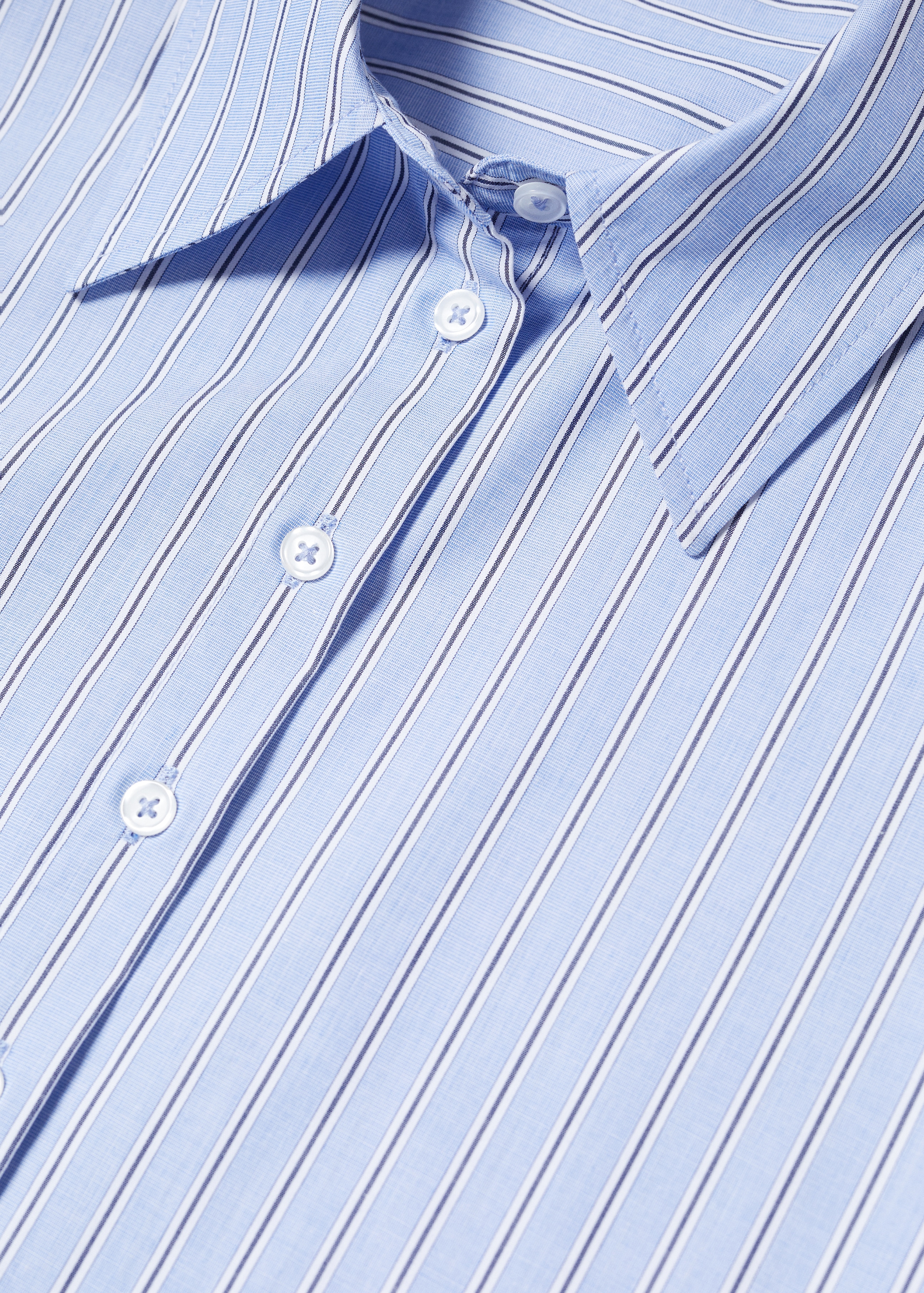 Striped cropped shirt - Details of the article 8