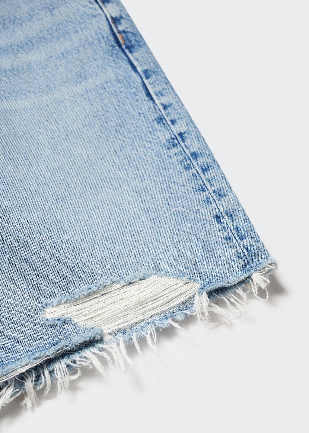 Denim bermuda met decoratieve scheuren - Detail van het artikel 8