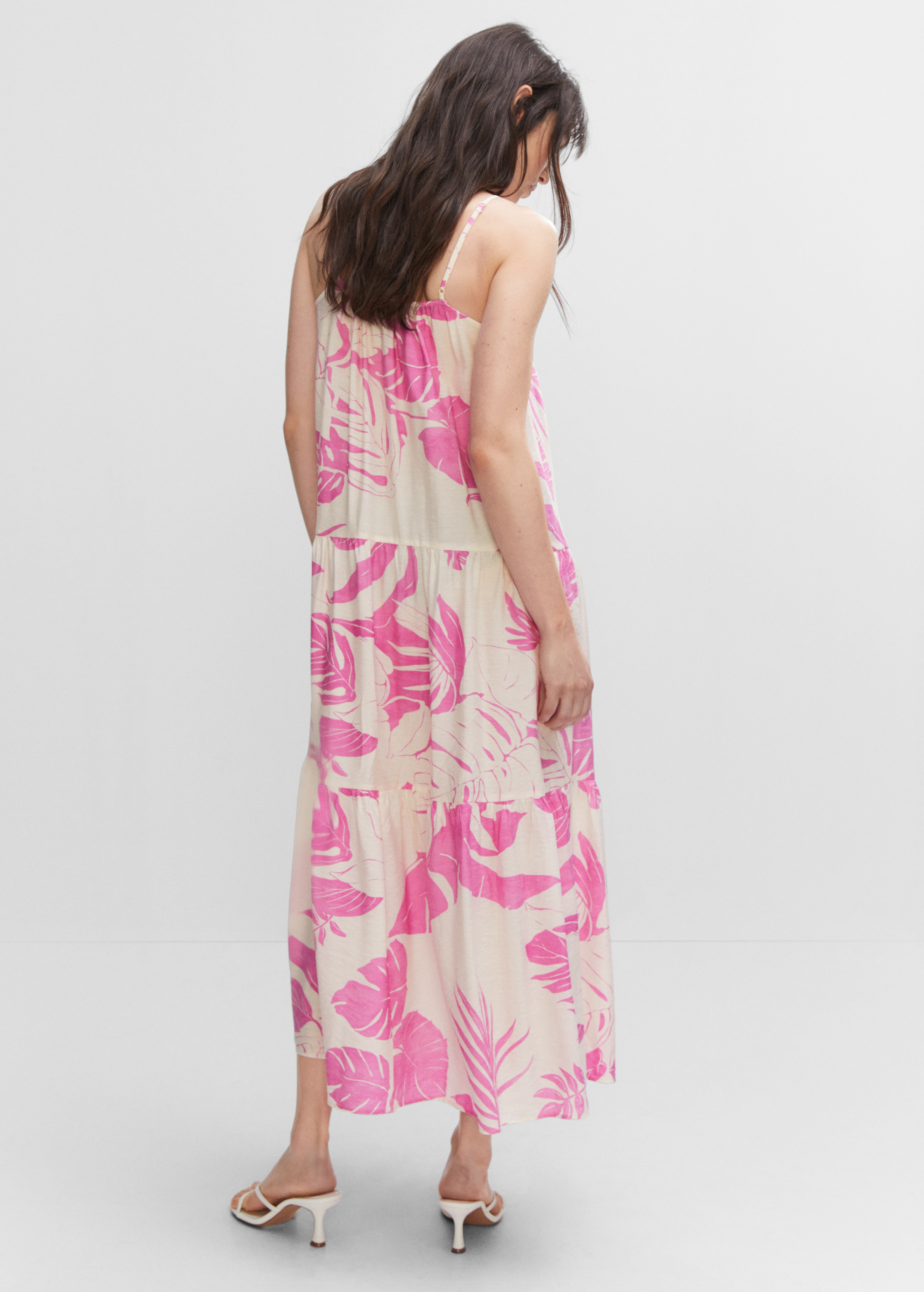 Printed long dress - Reverse of the article
