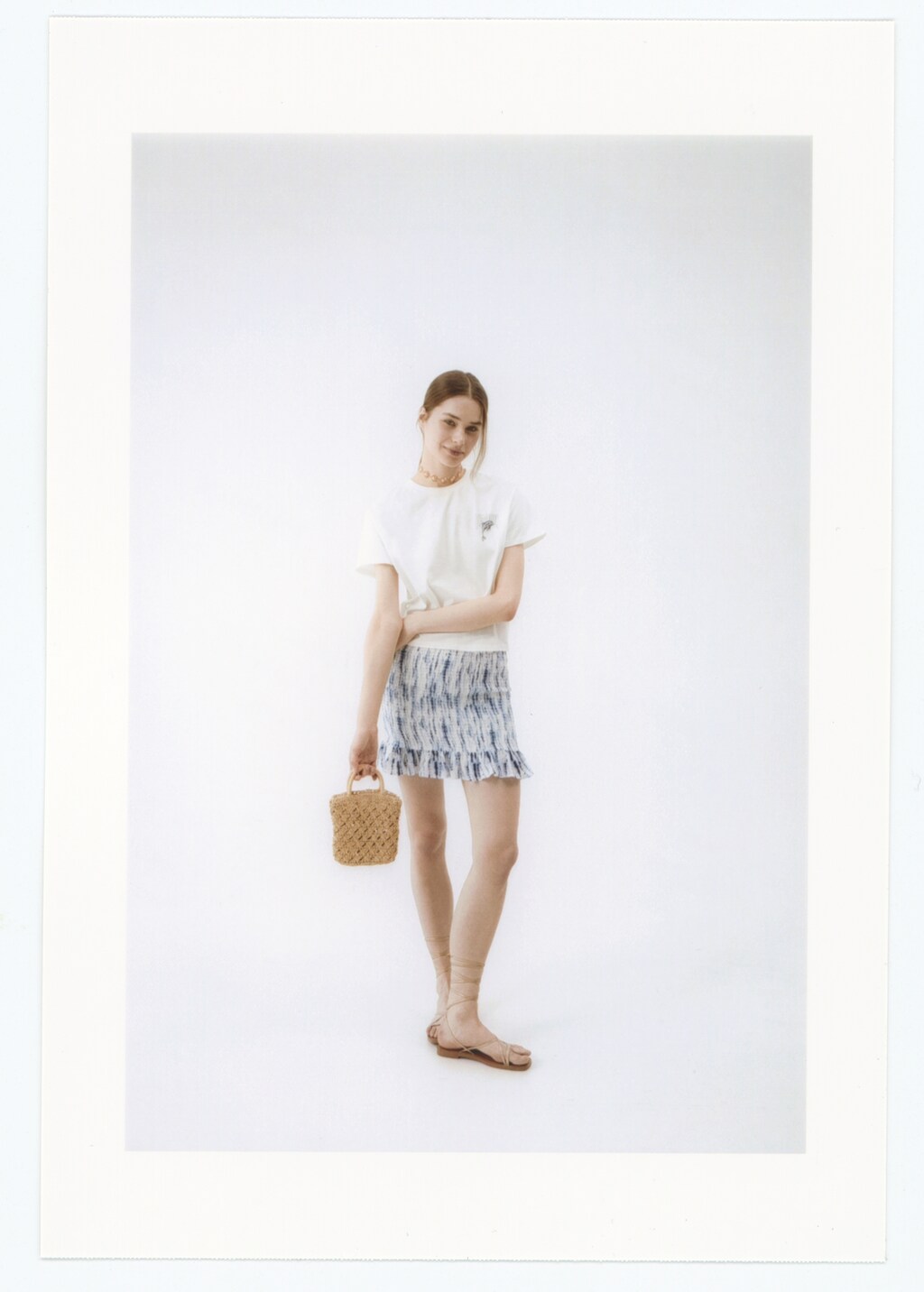 Printed pleated skirt - Details of the article 5