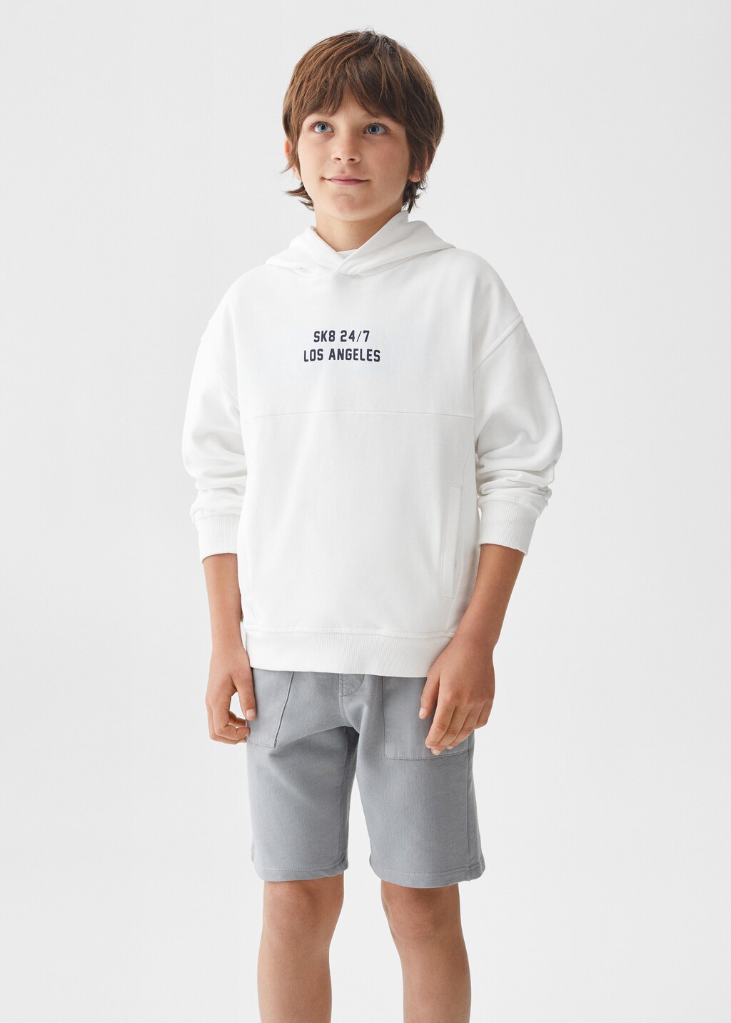 Printed cotton sweatshirt - Medium plane