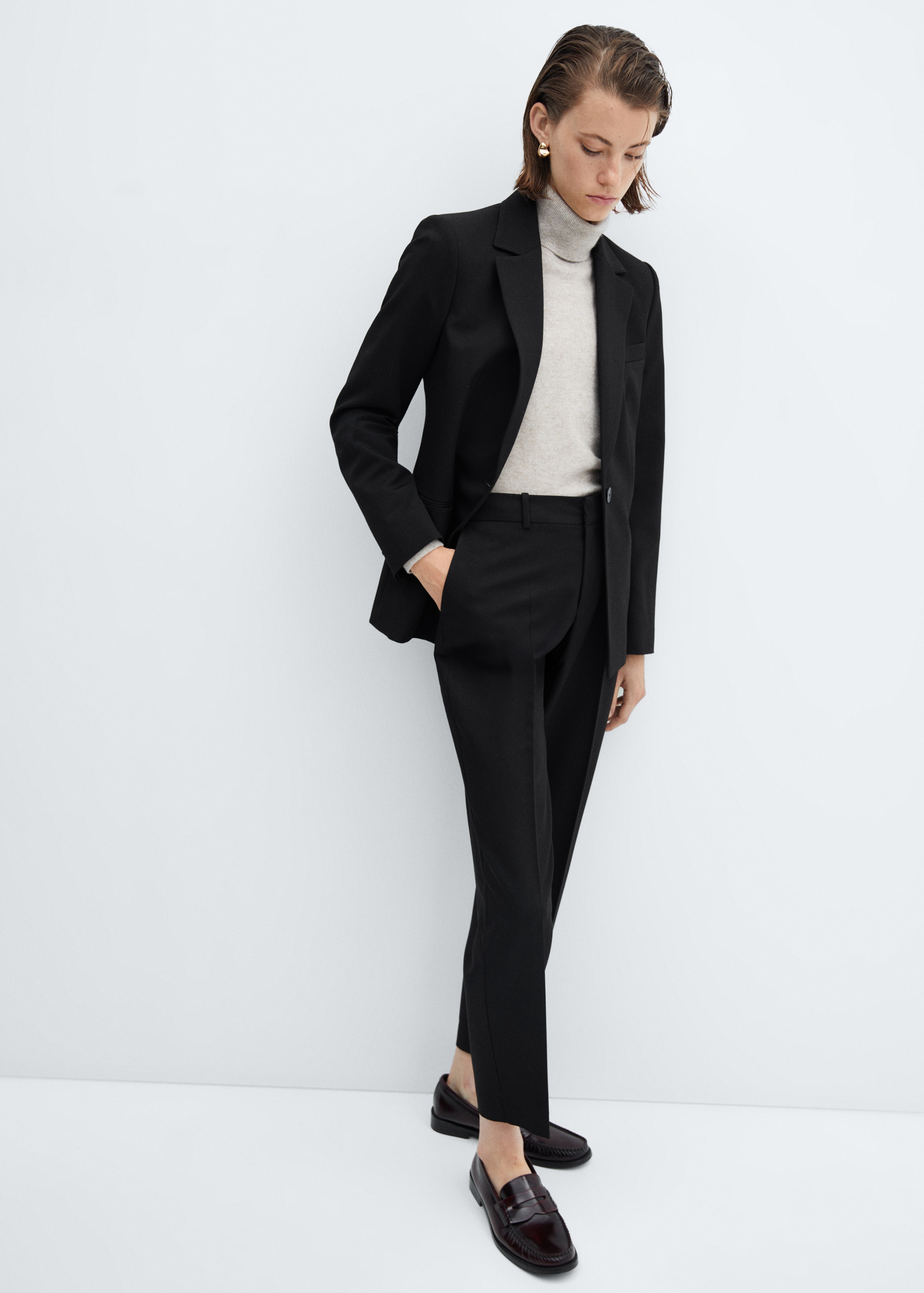 Straight suit pants - Details of the article 2