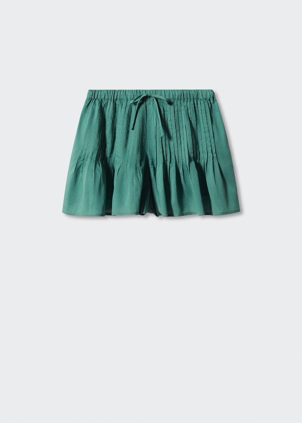 Geplooide katoenen shorts - Artikel zonder model