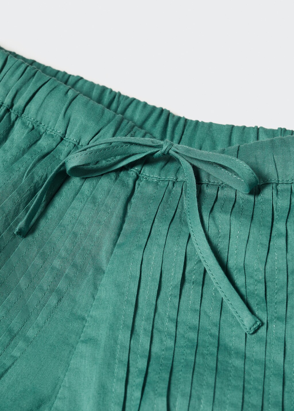 Pleated cotton shorts - Details of the article 8