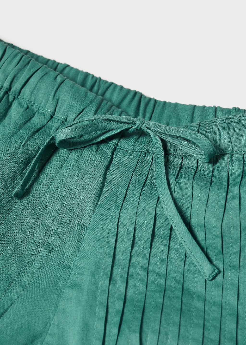 Pleated cotton shorts - Details of the article 8