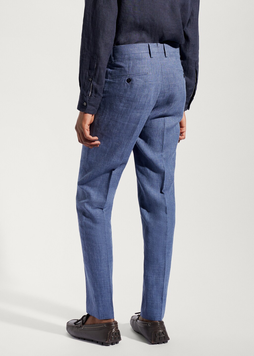 100% linen suit trousers - Reverse of the article