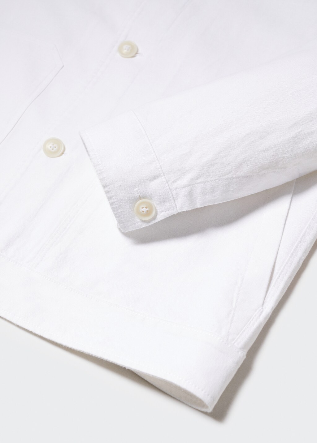 Pocket linen cotton jacket - Details of the article 8