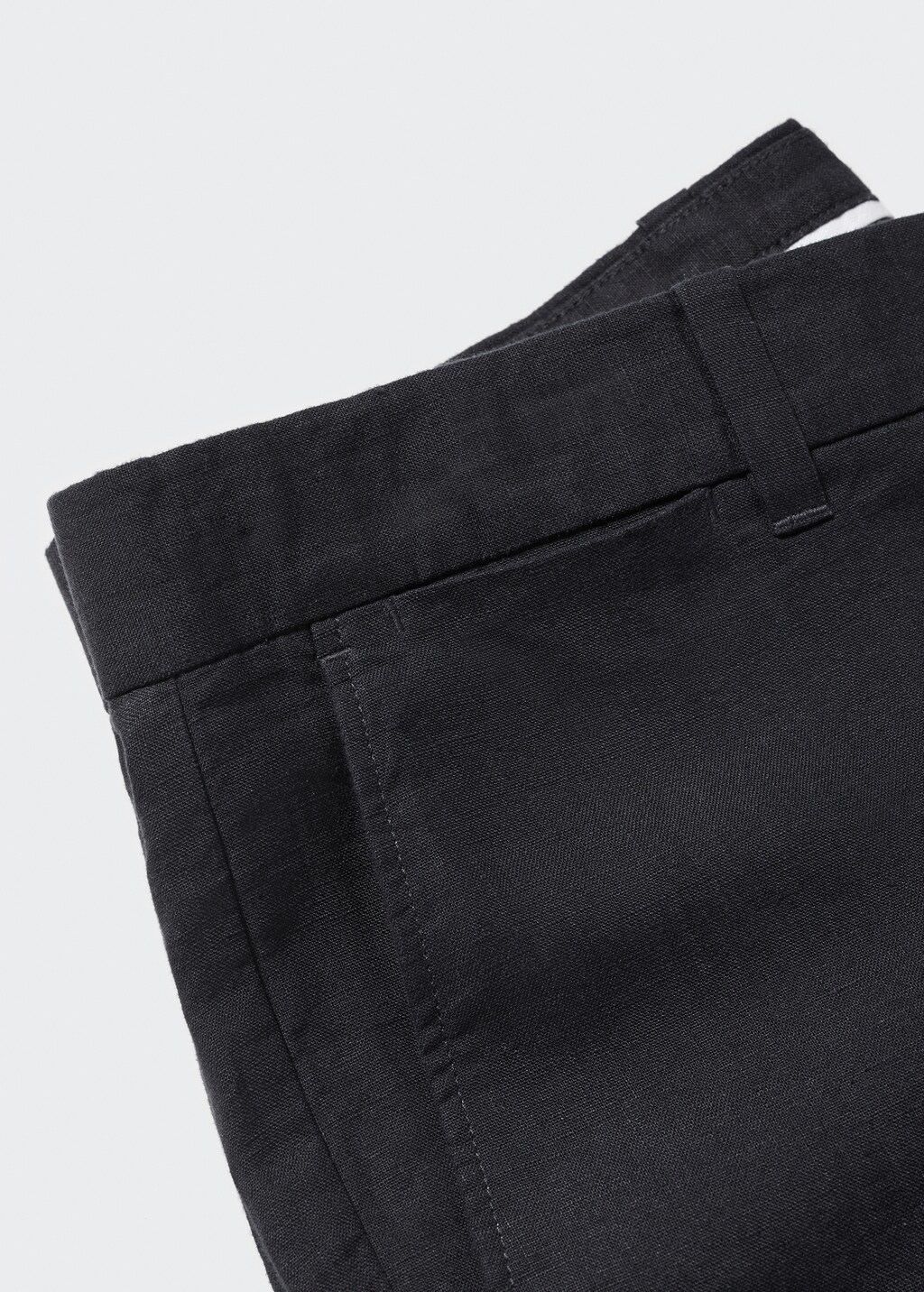 Slim fit byxa 100 % linne - Detaljer om artikeln 8