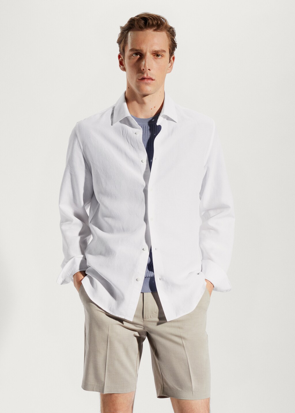 Light tencel-linen shirt - Medium plane