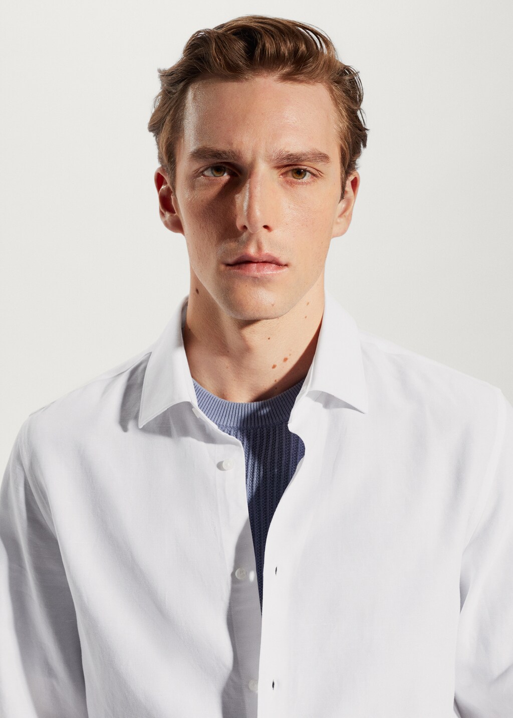 Light tencel-linen shirt - Details of the article 1