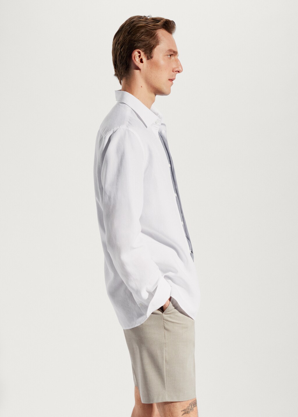 Light tencel-linen shirt - Details of the article 2