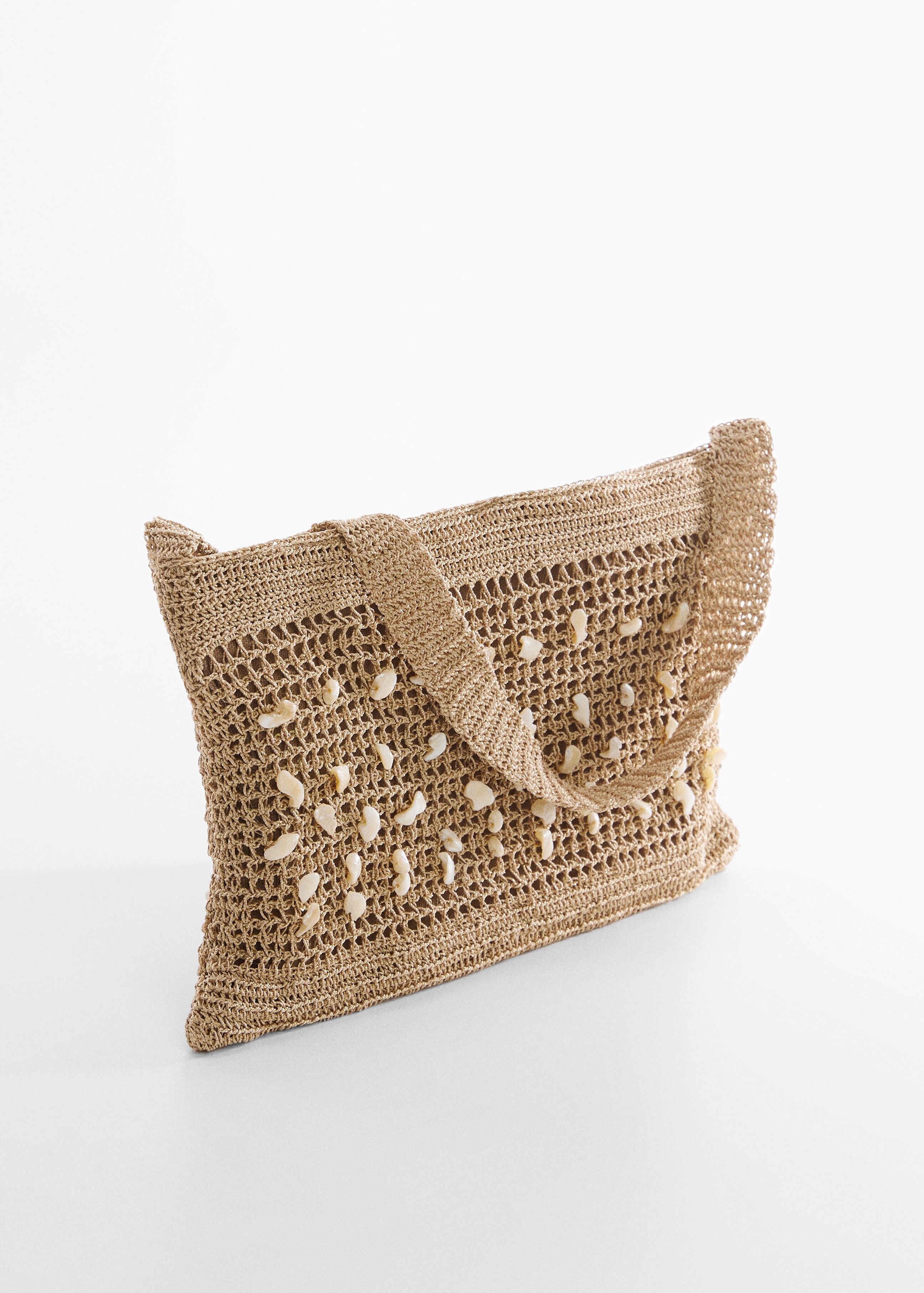 Crochet bag with shell detail - Medium plane