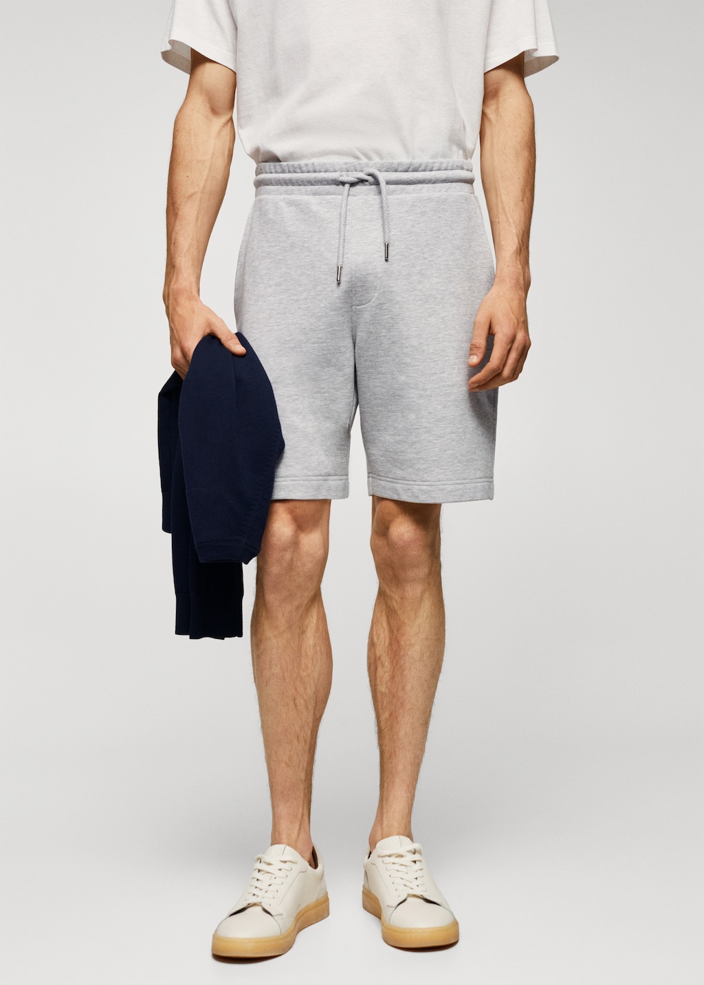 Jogger material shorts sale