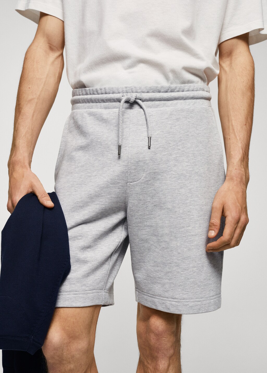 Jogger cotton Bermuda shorts - Details of the article 1