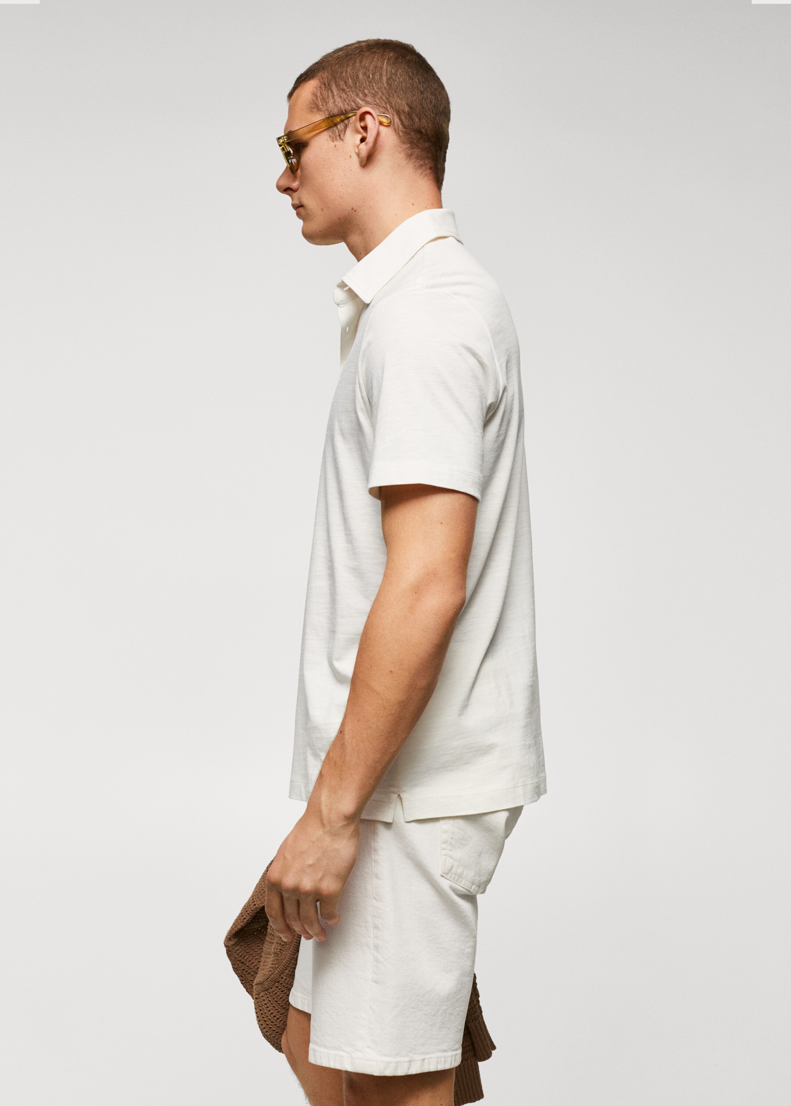 100% cotton basic polo shirt  - Details of the article 2