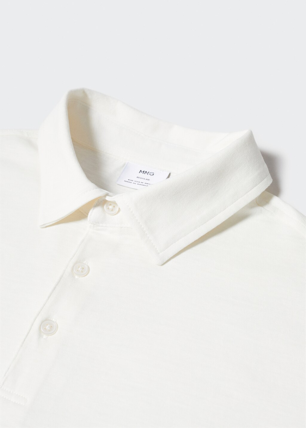 100% cotton basic polo shirt  - Details of the article 8