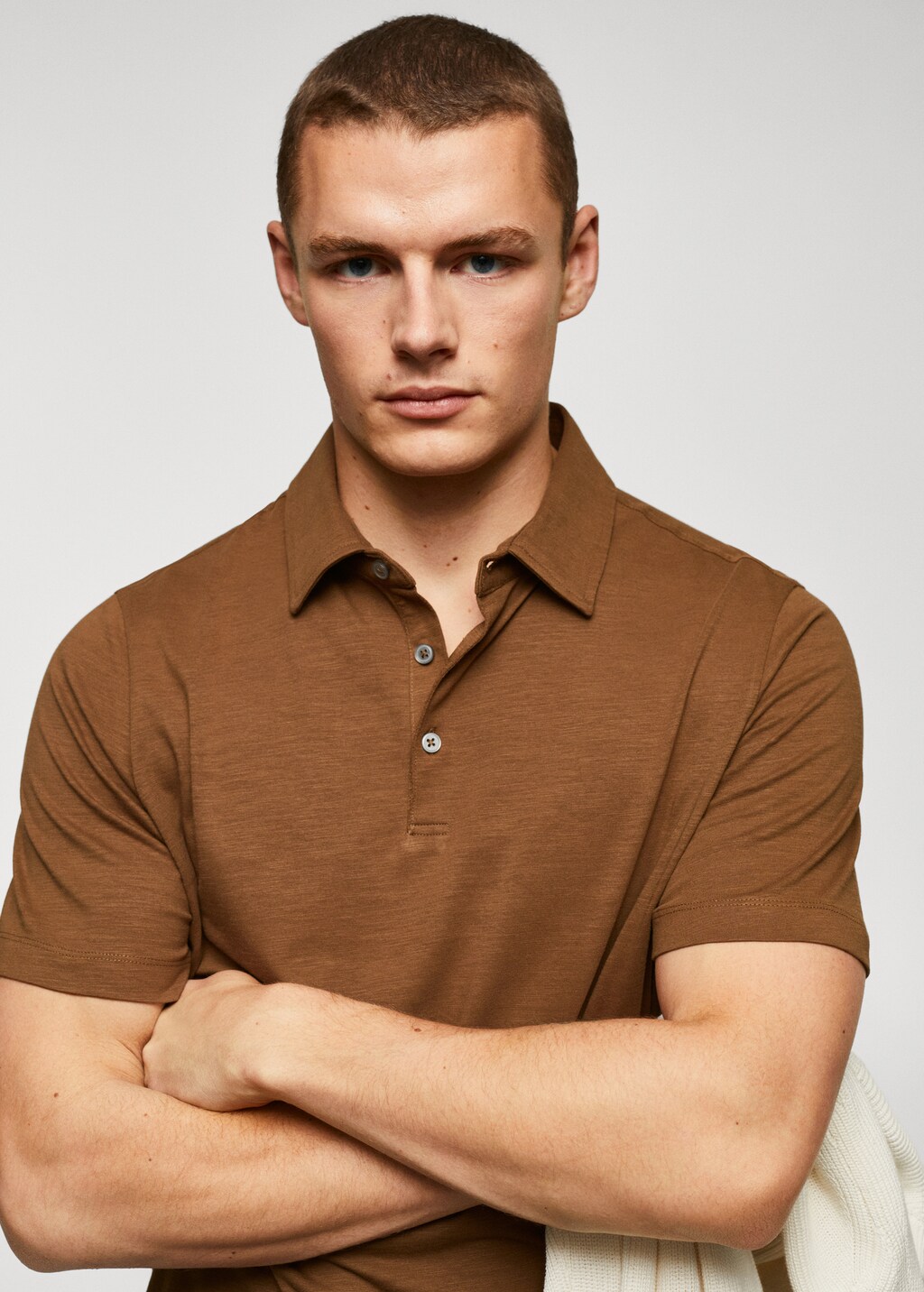 100% cotton basic polo shirt  - Details of the article 1