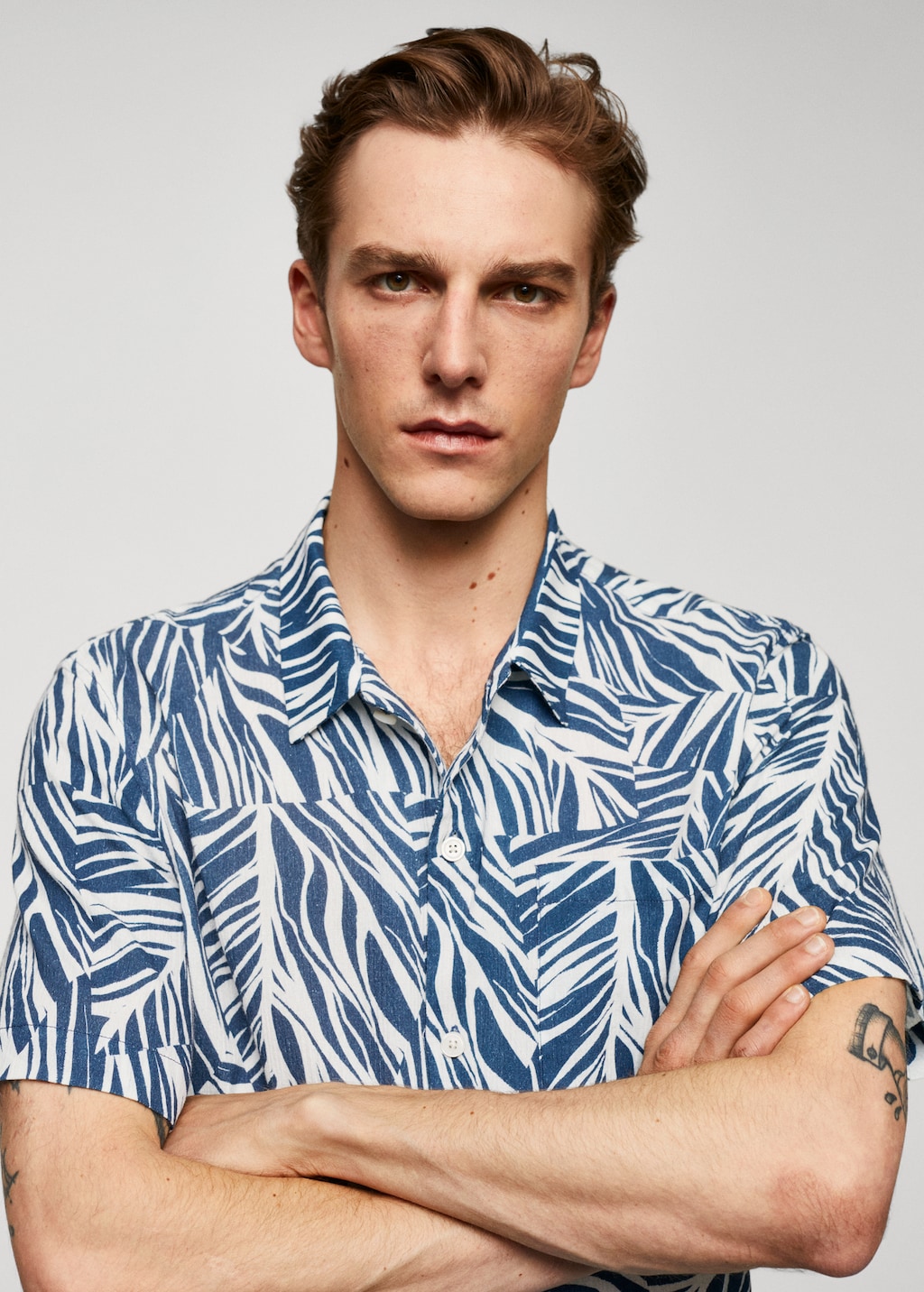 Camisa algodón estampado hawaiano - Detalle del artículo 1