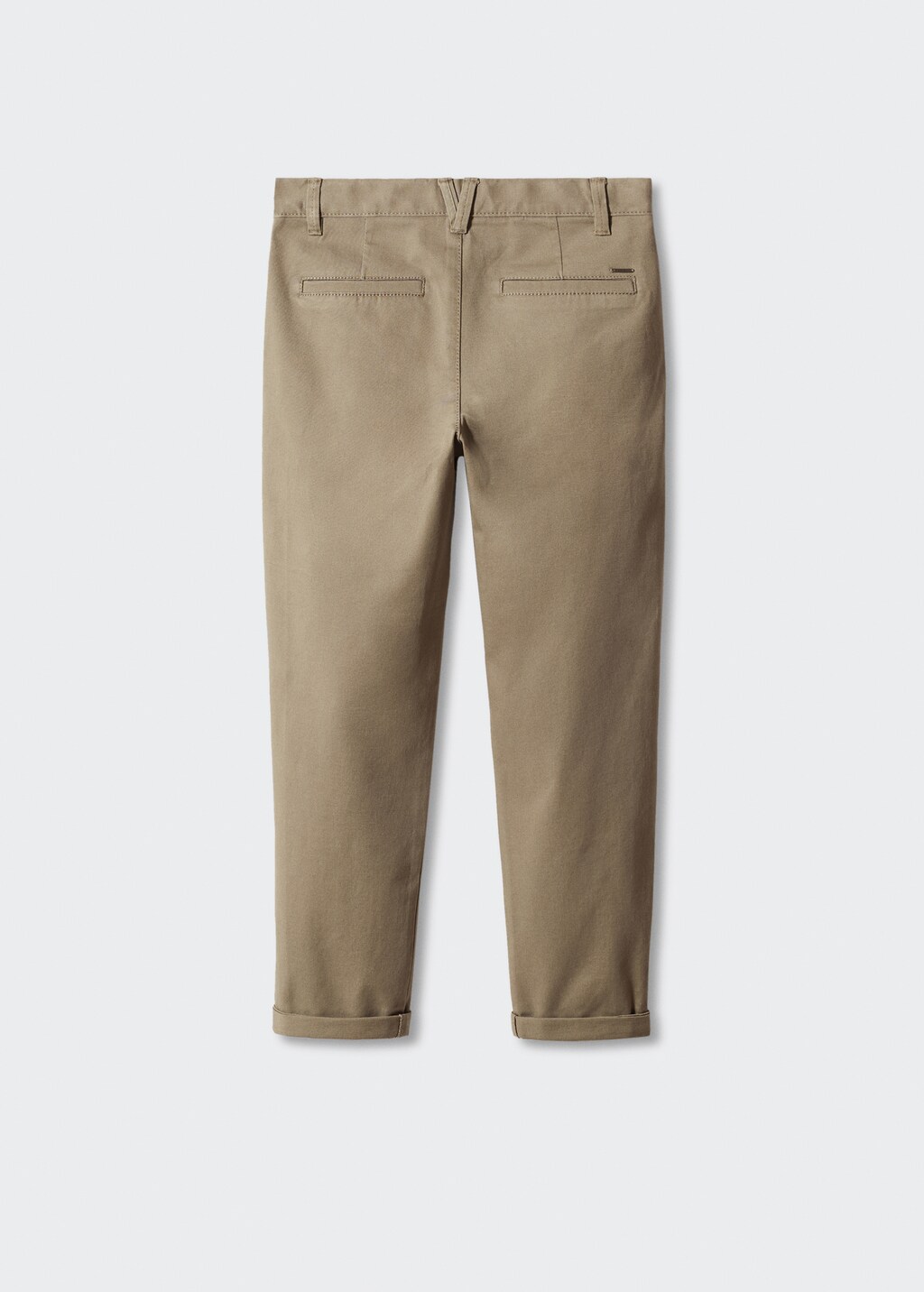 Cotton chinos - Reverse of the article