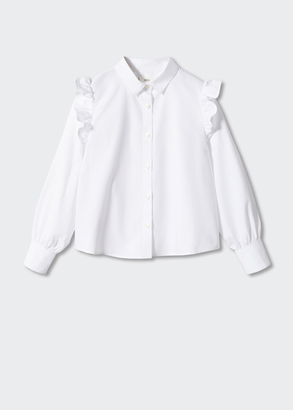 Ruffled cotton shirt - Article without model