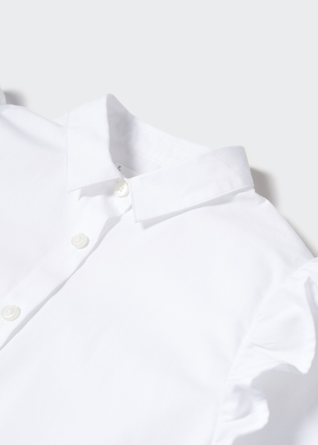 Ruffled cotton shirt - Details of the article 8