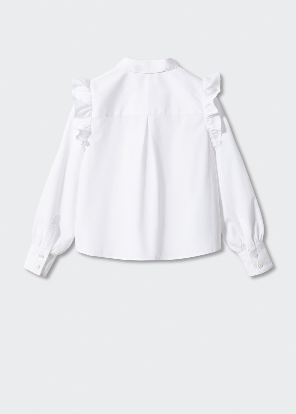 Ruffled cotton shirt - Reverse of the article