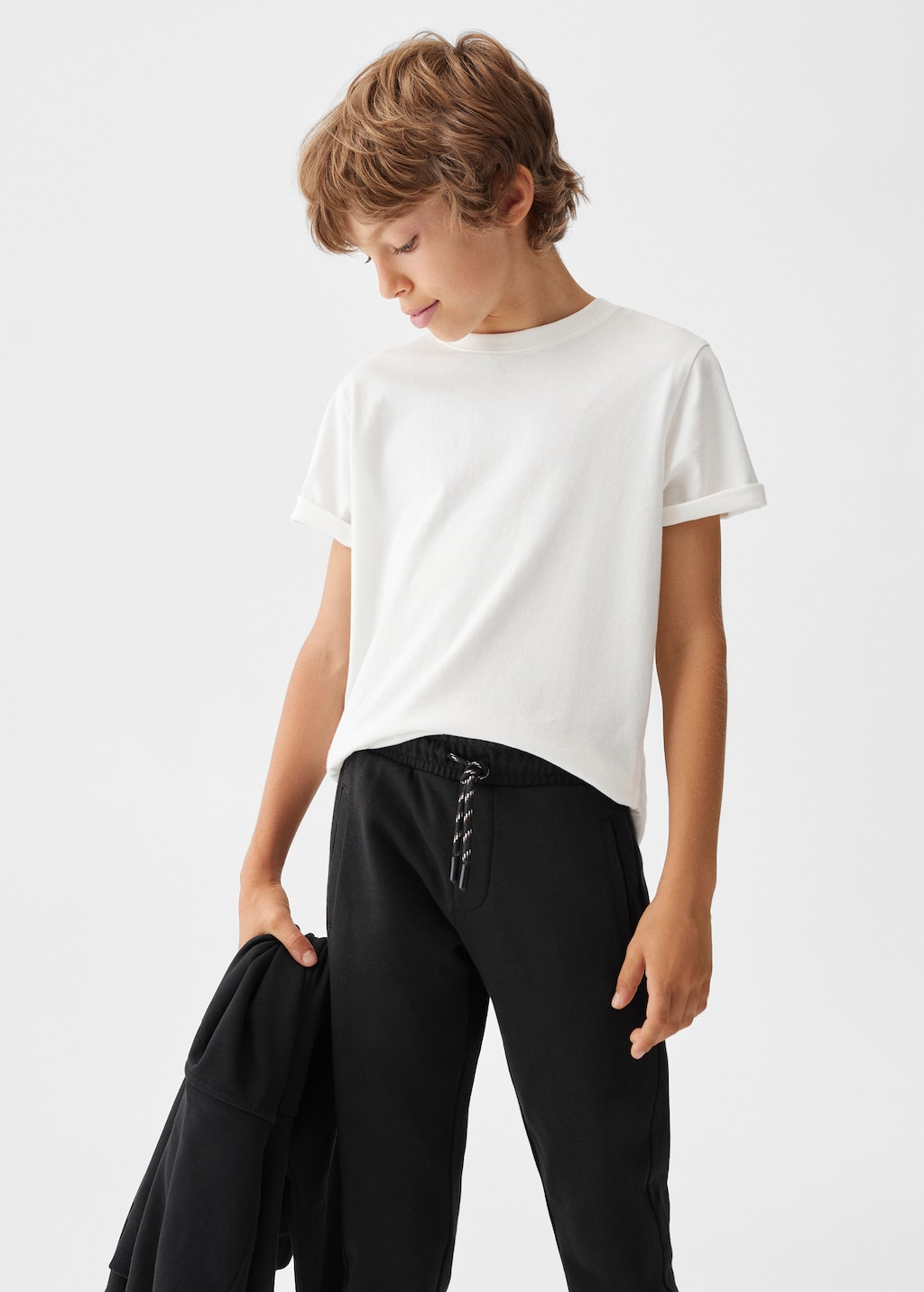 Drawstring jogger trousers - Medium plane