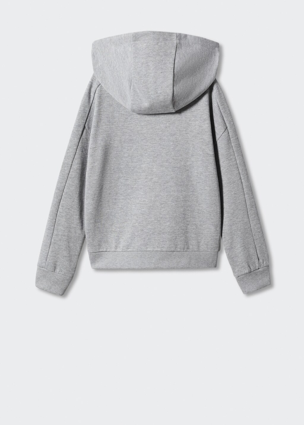 Blixtlås hoodie - Artikelns baksida