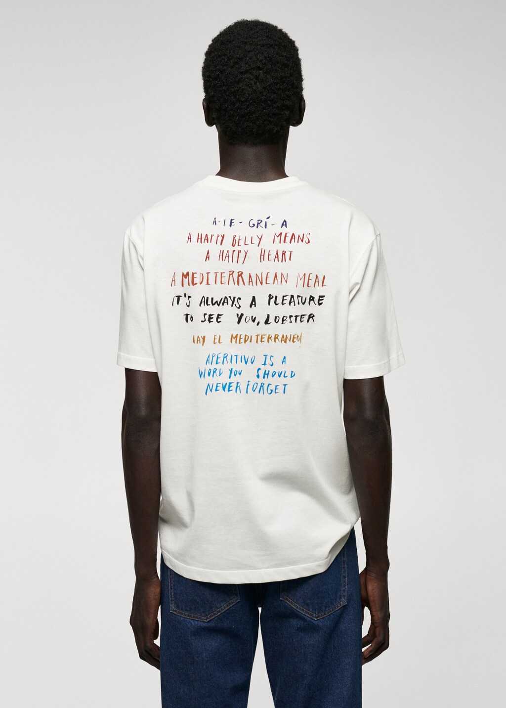 Adriana Eskenazi x Mango t-shirt - Reverse of the article