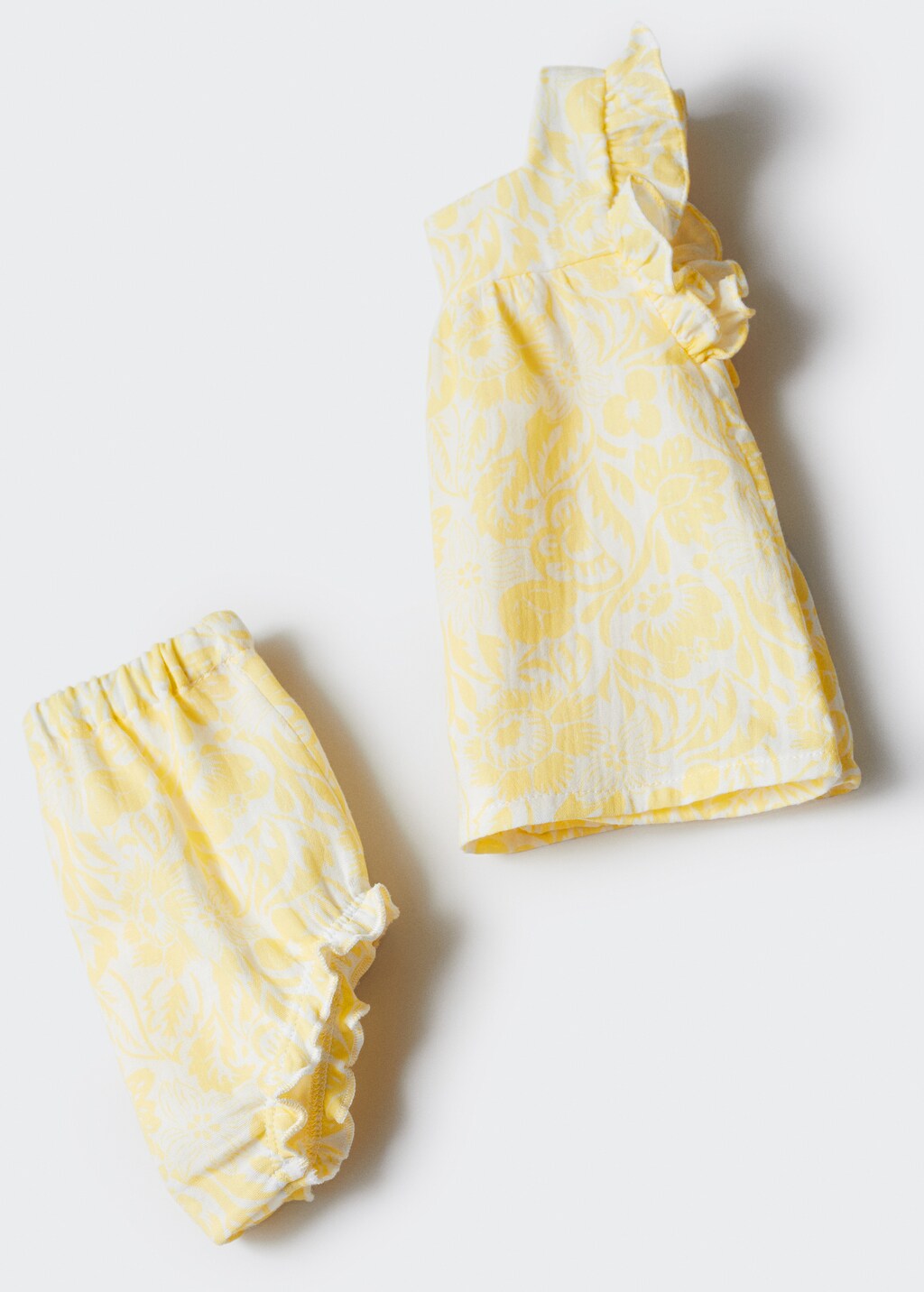 Printed cotton-blend short - Details of the article 0