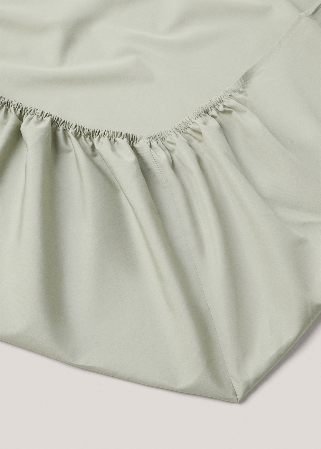 Cotton percale fitted sheet (300 threads) Queen bed - Details of the article 2