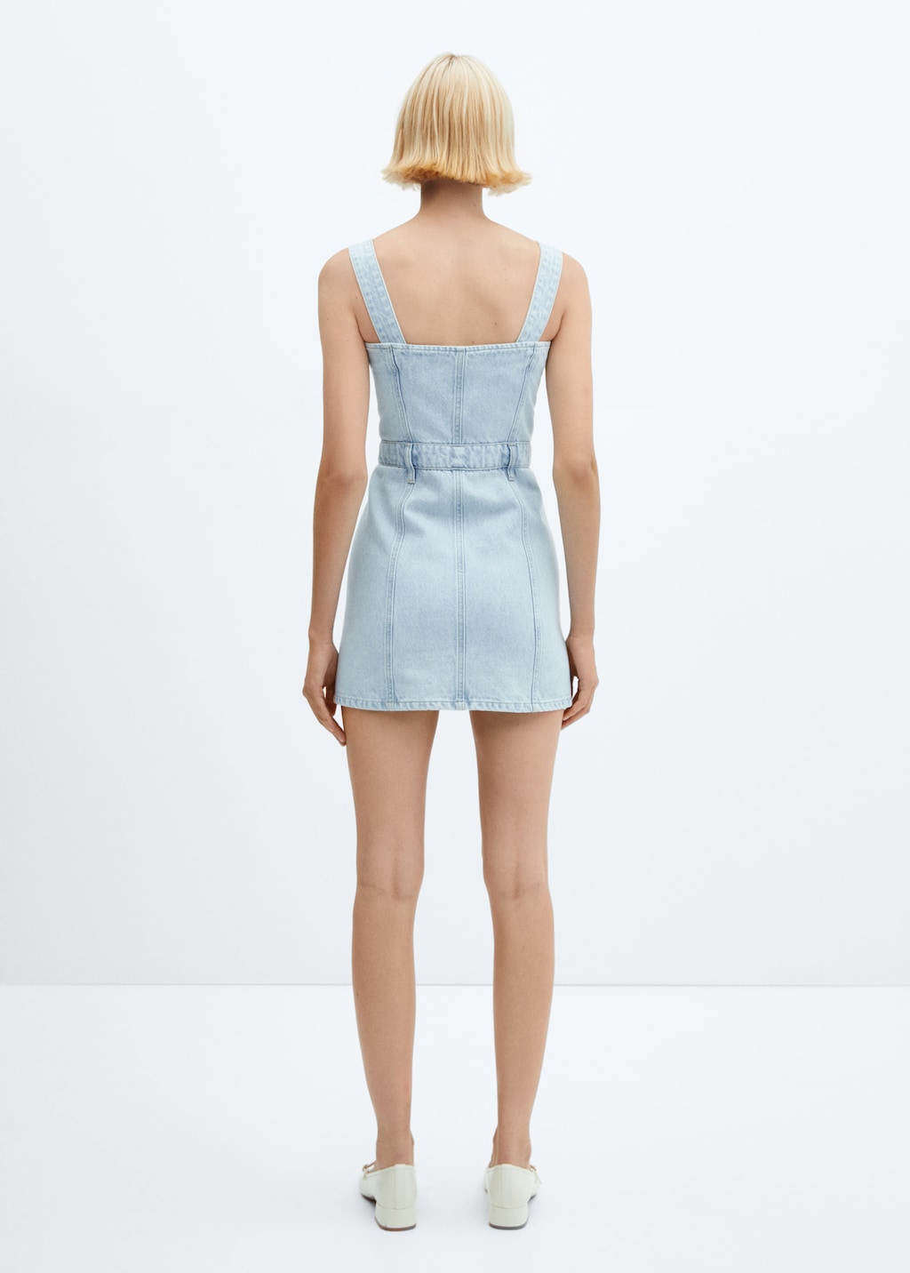 Button denim dress - Reverse of the article