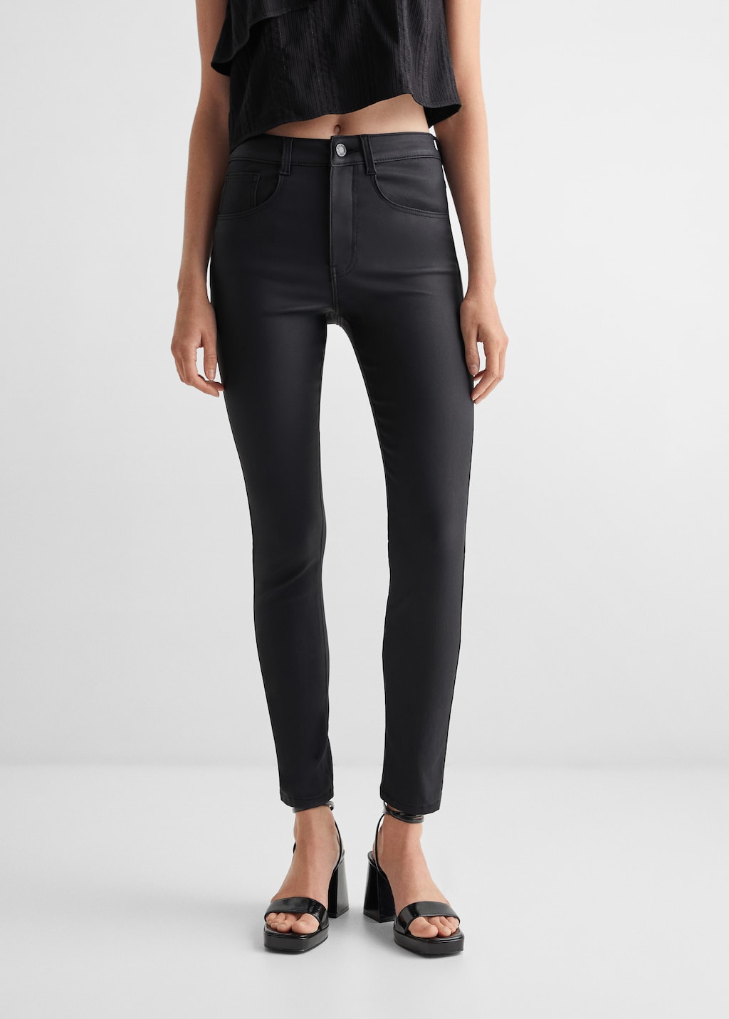 Beschichtete Skinny Jeans - Detail des Artikels 6