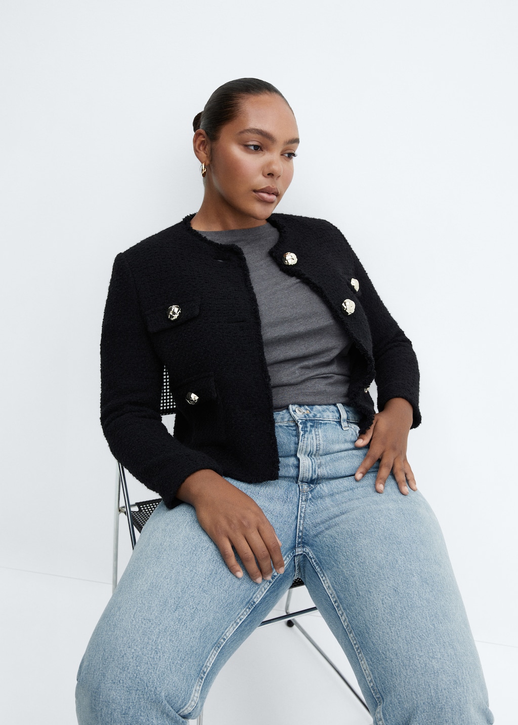 Raka jeans crop - Detaljer om artikeln 4