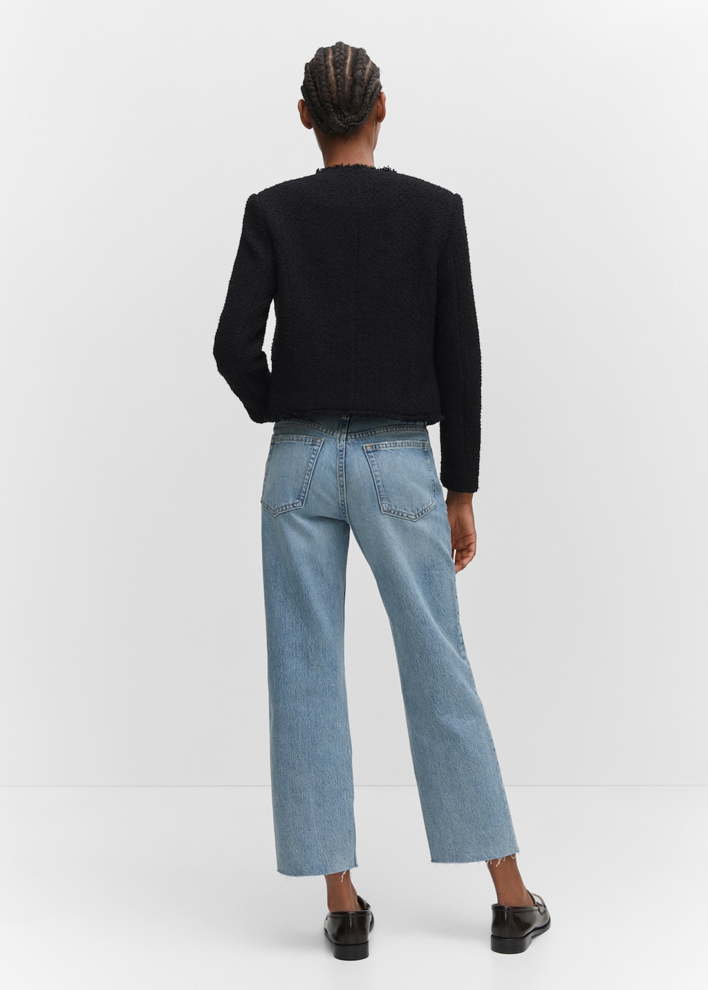 Straight-fit cropped jeans - Reverse of the article