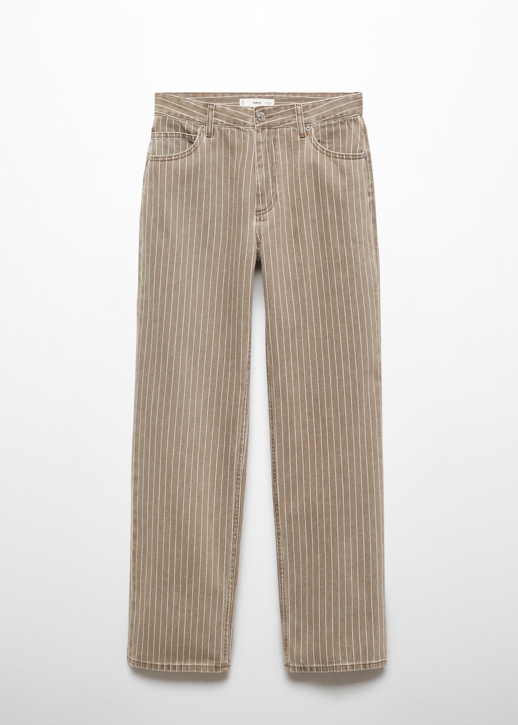 Wideleg pinstriped jeans - Article without model