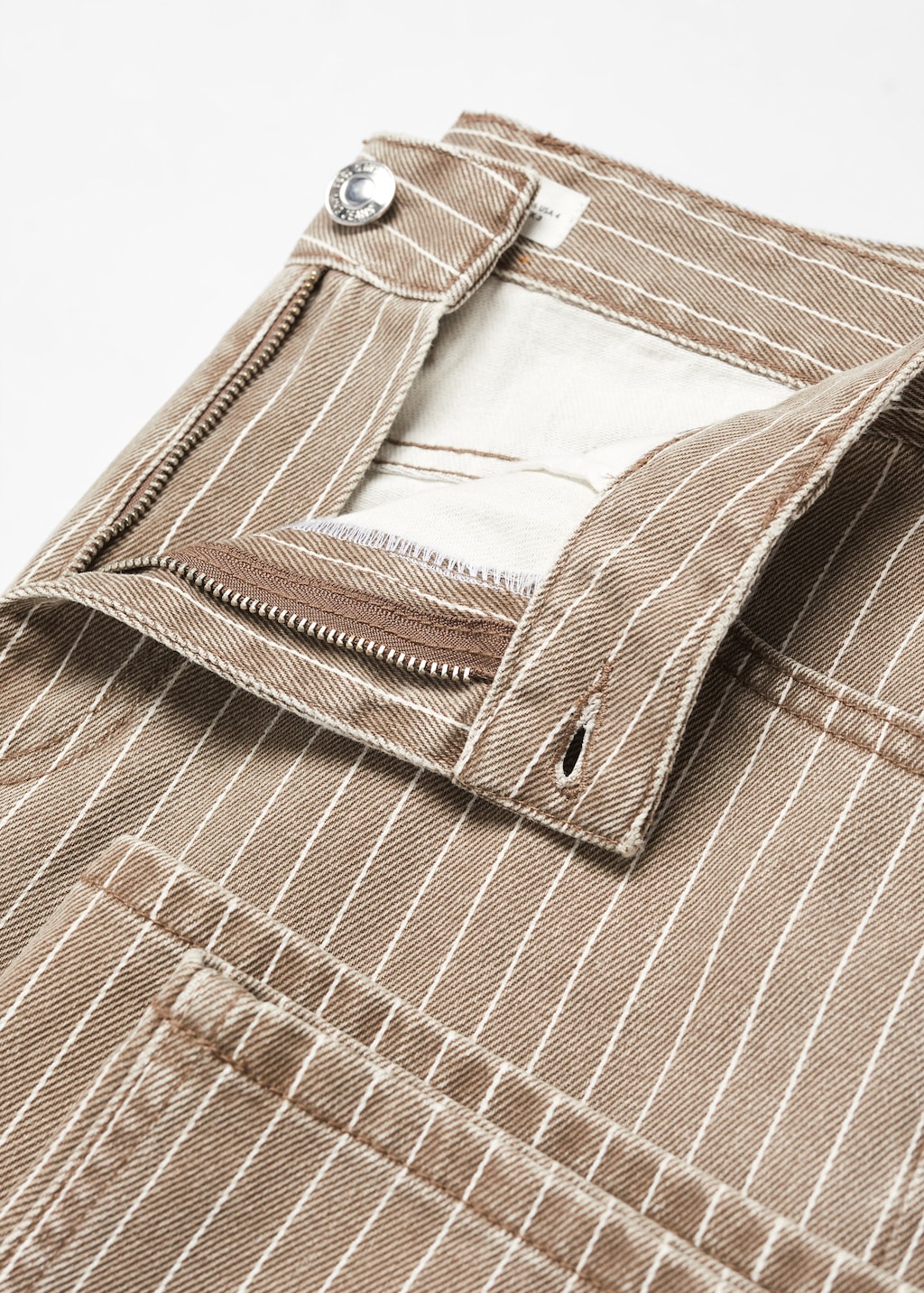 Wideleg pinstriped jeans - Details of the article 8