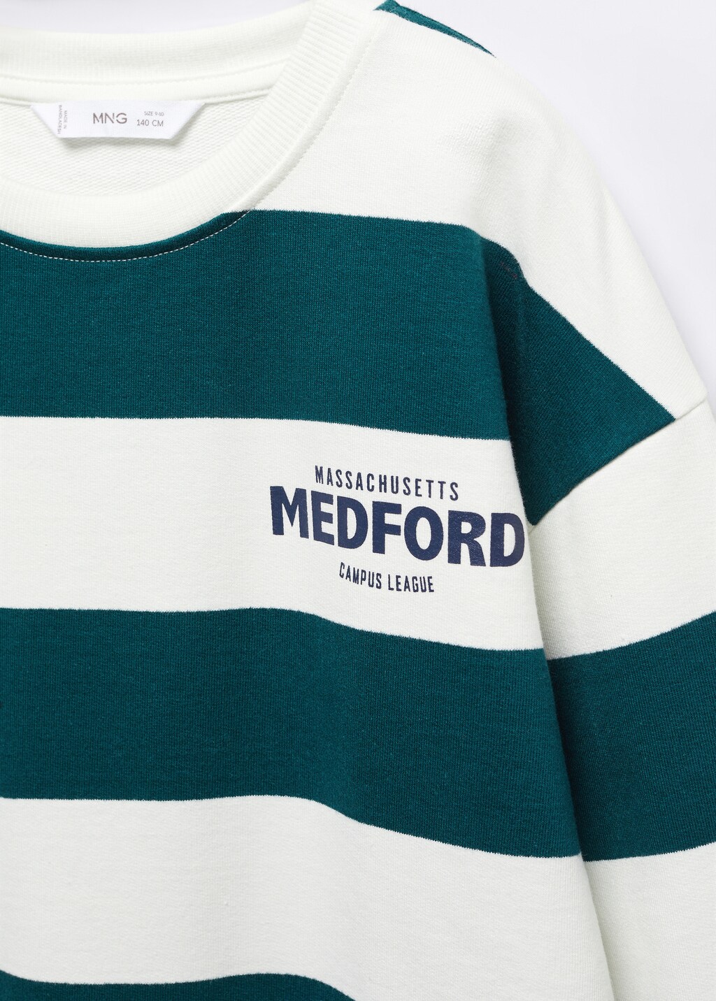 Striped cotton-blend sweatshirt - Details of the article 8