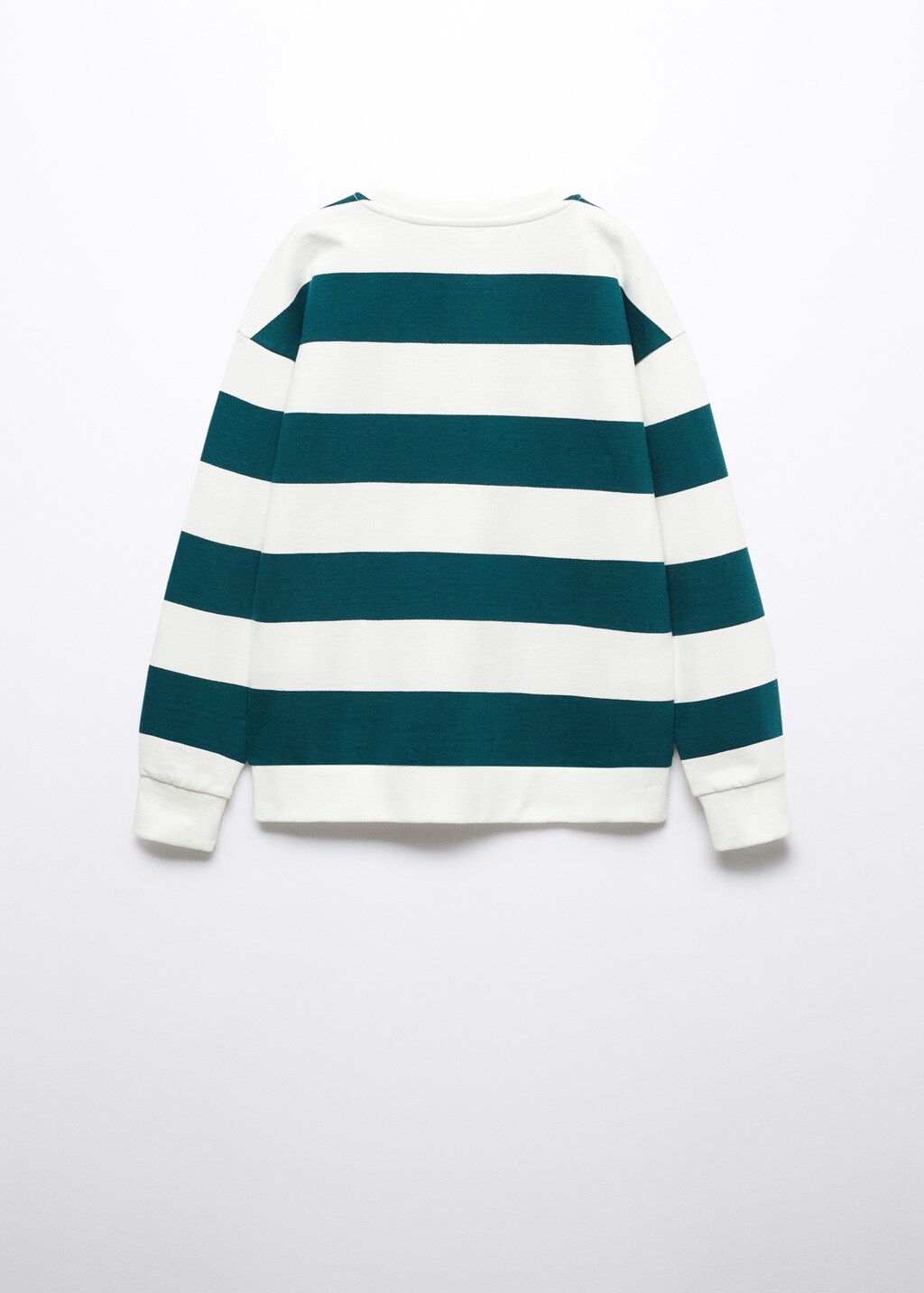 Striped cotton-blend sweatshirt - Reverse of the article