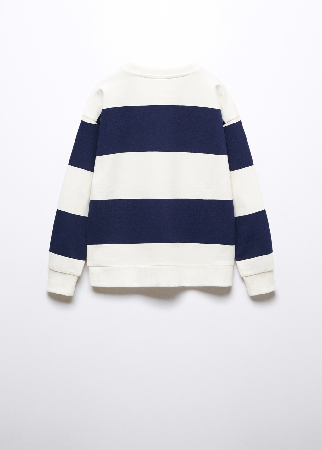 Striped cotton-blend sweatshirt - Reverse of the article